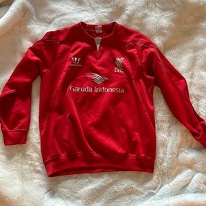 Liverpool LFC Sweatshirt Mens Red Warrior Garuda Indonesia Sweater Shirt